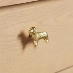 Dunelm Golden Dog Handle