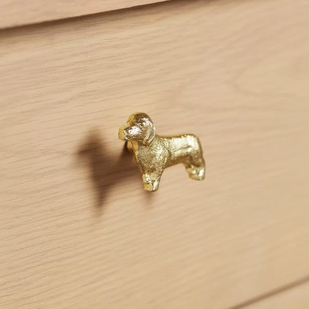 Dunelm Golden Dog Handle 3 Dunelm Golden Dog Handle