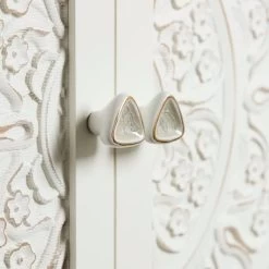 Dunelm Set Of 2 Triangle Neutral Agate Knobs