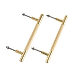 Dunelm Set Of 2 Medium Knurled T-Bar Door Handles -Comfortable Home 30772426 alt02