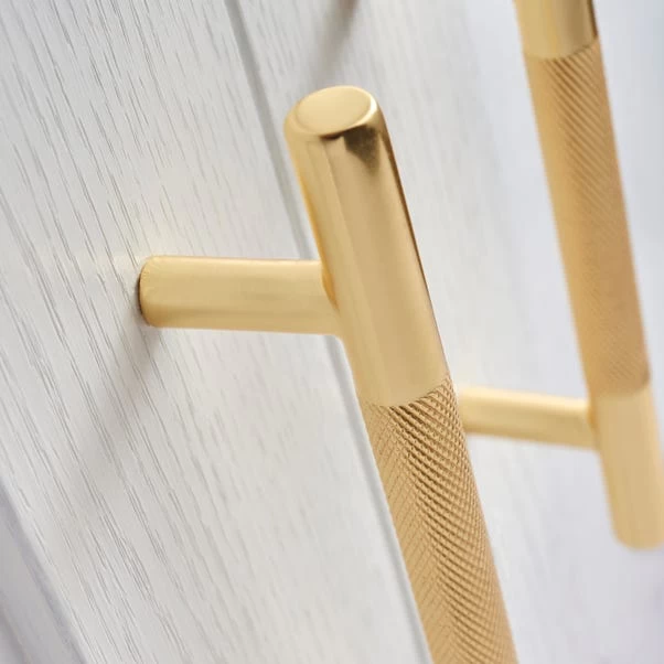 Dunelm Set Of 2 Small Knurled T-Bar Door Handles 4 Dunelm Set Of 2 Small Knurled T-Bar Door Handles - Image 2