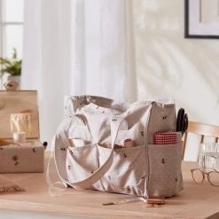 Dunelm Bee Cotton Hobby Bag