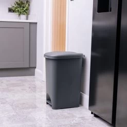 Addis Plastic 40L Pedal Bin Grey -Comfortable Home 30776591 alt04