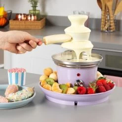 G&P Sorbet Purple Chocolate Fountain With Trays 7 G&P Sorbet Purple Chocolate Fountain With Trays -Comfortable Home 30782194 alt03