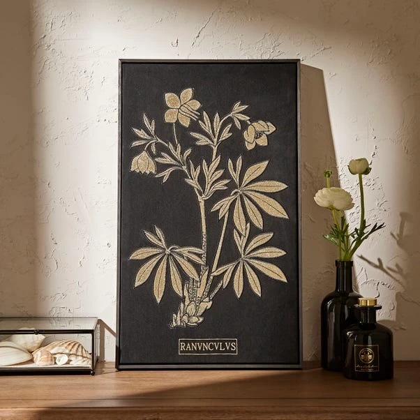 Dunelm Pack Of 2 Hintze Floral Framed Canvases 4 Dunelm Pack Of 2 Hintze Floral Framed Canvases - Image 2