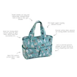 Hobby Gift Blue Scotty Dog Crafts Bag -Comfortable Home 30788163 alt03