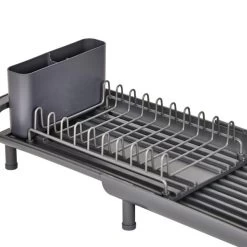 Dunelm Compact Extendable Dish Drainer Grey 8 Dunelm Compact Extendable Dish Drainer Grey -Comfortable Home 30789691 alt02