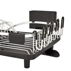 Dunelm Multi-Functional Dish Drainer Black -Comfortable Home 30789693 alt02