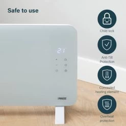 Princess 2000W Smart Glass Panel Heater -Comfortable Home 30789712 alt02