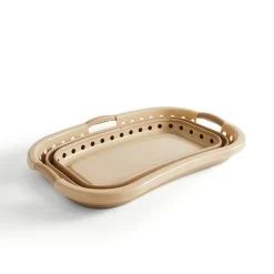 Dunelm Collapsible Laundry Basket Hipster -Comfortable Home 30790121 alt02