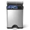 Simplehuman 46 Litre Dual Compartment Pedal Bin 2 Simplehuman 46 Litre Dual Compartment Pedal Bin -Comfortable Home 30791931