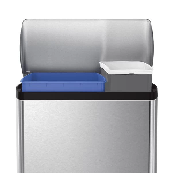 Simplehuman 46 Litre Dual Compartment Pedal Bin 4 Simplehuman 46 Litre Dual Compartment Pedal Bin - Image 2