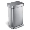 Simplehuman 45 Litre Liner Pocket Bin With Plastic Lid