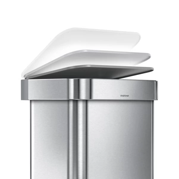 Simplehuman 45 Litre Liner Pocket Bin With Plastic Lid 6 Simplehuman 45 Litre Liner Pocket Bin With Plastic Lid - Image 4