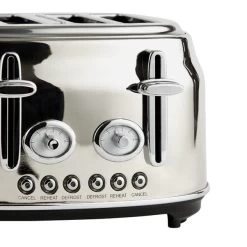 Dunelm Retro Stainless Steel 4 Slice Toaster 8 Dunelm Retro Stainless Steel 4 Slice Toaster -Comfortable Home 30794945 alt02