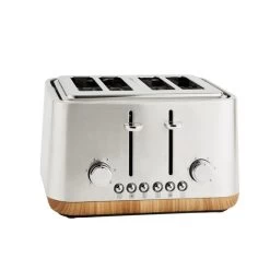 Dunelm Porary Brushed Stainless Steel 4 Slice Toaster 9 Dunelm Porary Brushed Stainless Steel 4 Slice Toaster -Comfortable Home 30794951 alt03