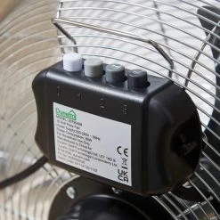 Dunelm 16inch Black Pedestal Fan -Comfortable Home 30795407 alt02