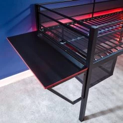 X Rocker Sanctum Gaming Mid Sleeper Bunk Bed With Desk -Comfortable Home 30795949 alt04