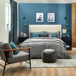 Dunelm Alara Pleated Teddy Fabric Bed -Comfortable Home 30800163 alt05