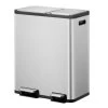 EKO Ecocasa II 30/20L Stainless Steel Recycling Bin 1 EKO Ecocasa II 30/20L Stainless Steel Recycling Bin -Comfortable Home 30802455