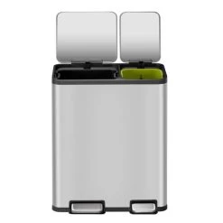 EKO Ecocasa II 30/20L Stainless Steel Recycling Bin 8 EKO Ecocasa II 30/20L Stainless Steel Recycling Bin -Comfortable Home 30802455 alt02