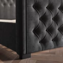 Dunelm Elodie Buttoned Velvet Bed -Comfortable Home 30807497 alt03