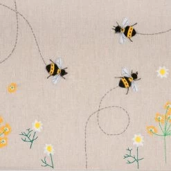 Hobby Gift Linen Bee Applique Project Case Natural 11 Hobby Gift Linen Bee Applique Project Case Natural -Comfortable Home 30821622 alt04