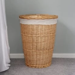 JVL Acacia Willow Round Laundry Basket