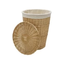 JVL Acacia Willow Round Laundry Basket -Comfortable Home 30824552 alt02