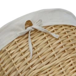 JVL Acacia Willow Round Laundry Basket -Comfortable Home 30824552 alt03